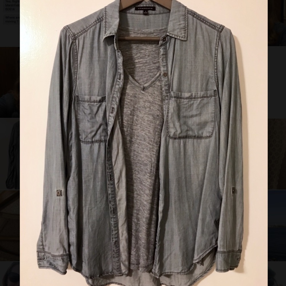 Staccato chambray shirt | Size Small